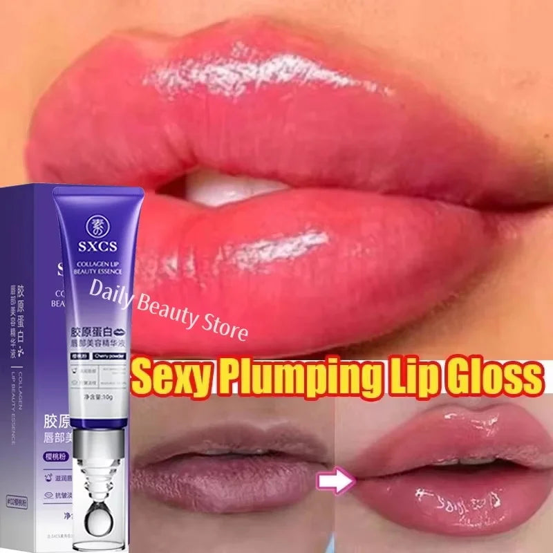 Lip Plumping Essential Oil Serum – Nourishing & Volumising Lip Plumping Serum Qme