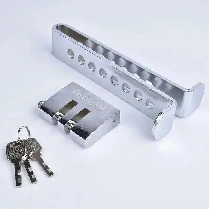 Car Anti-Theft Brake Pedal & Steering Wheel Lock | 3 Keys Anti-Theft Pedal Lock Qme A