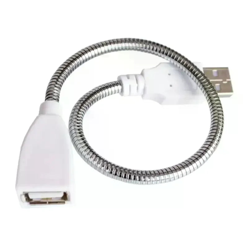 Flexible Metal Hose USB Desk Lamp Power Extension Cable 20cm USB Extension Cable Qme