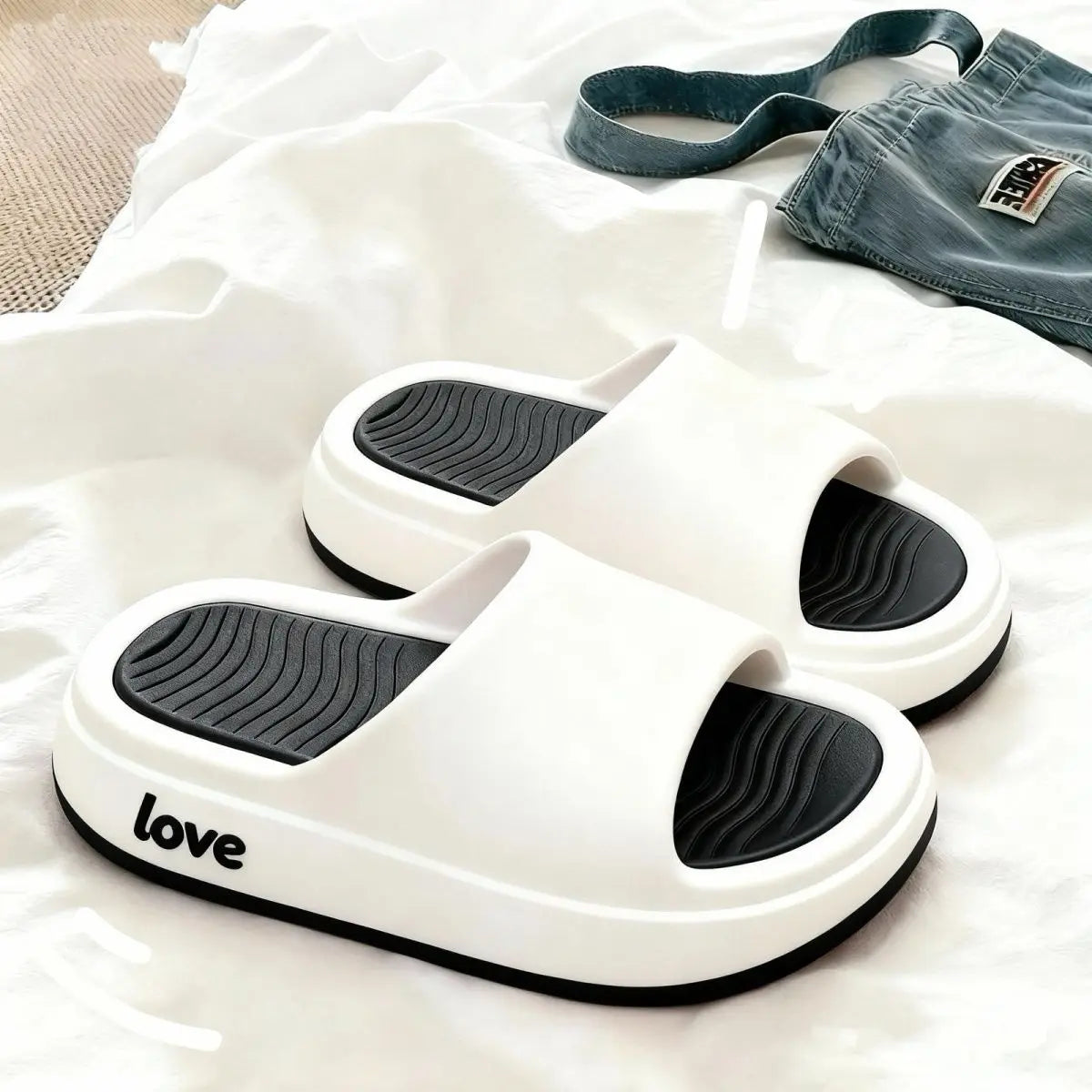 Women's Platform Flip Flops – Non-Slip Summer Beach Slippers Platform Flip Flops Qst