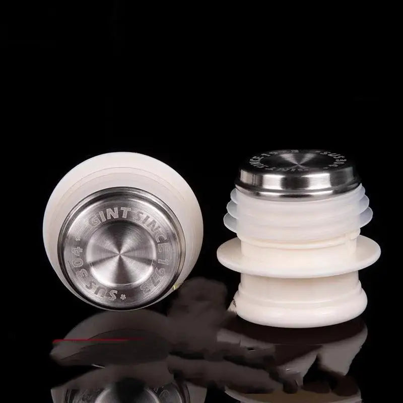 Stainless Steel Thermos Bottle Stopper – Food-Grade Silicone Cap Bottle Stopper Qst