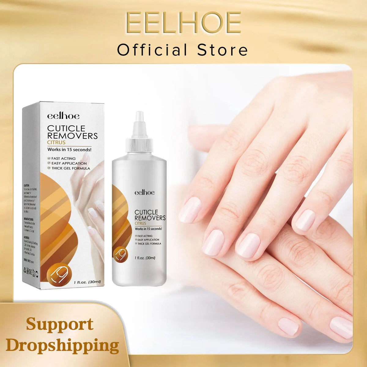 EELHOE Cuticle Remover Gel – Nail Repair & Dead Skin Gel 30ml Cuticle Remover Gel Qst