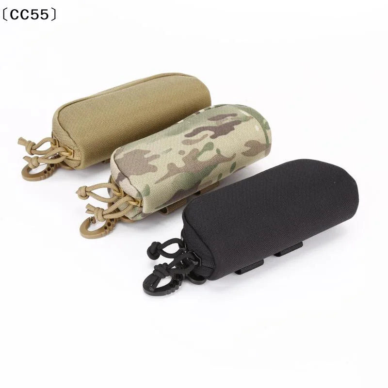 MOLLE Tactical Glasses Case – 1000D Nylon Shockproof Sunglasses Pouch Tactical Glasses Case Qst