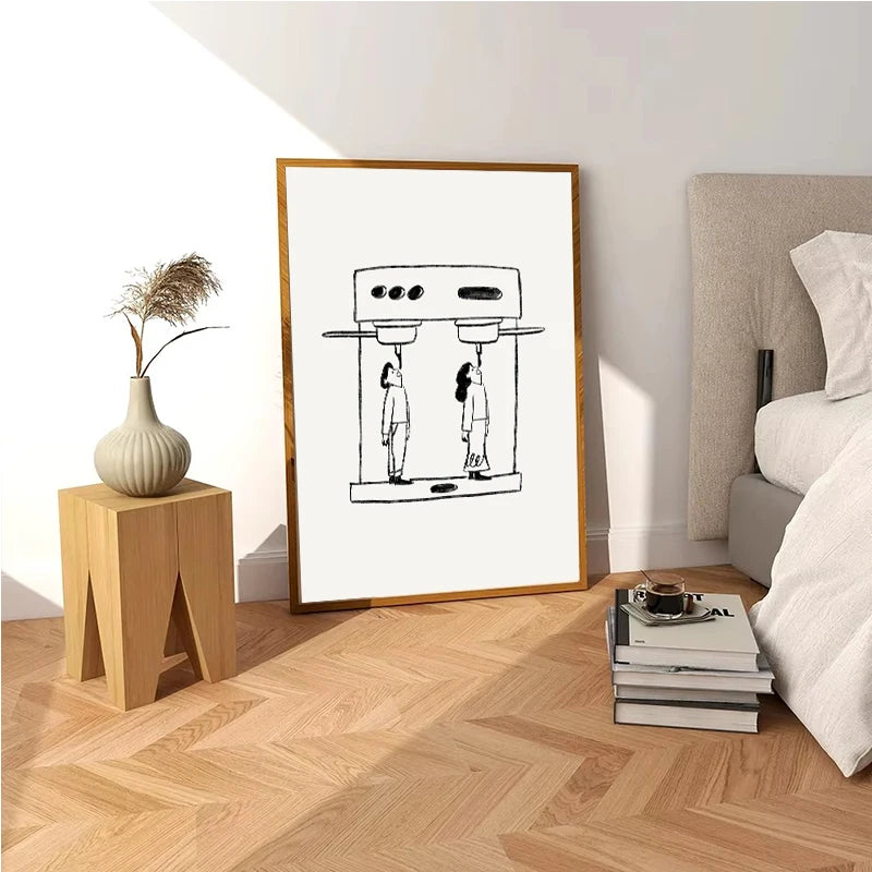 Coffee Canvas Wall Art Print – Espresso Kitchen Café Decor Canvas Wall Art Qst