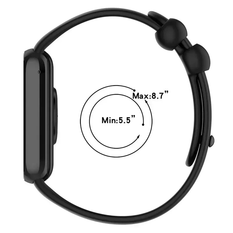Xiaomi Mi Band 8 Silicone Strap & Protective Case – 31 Colors Smartband Strap & Case Qme