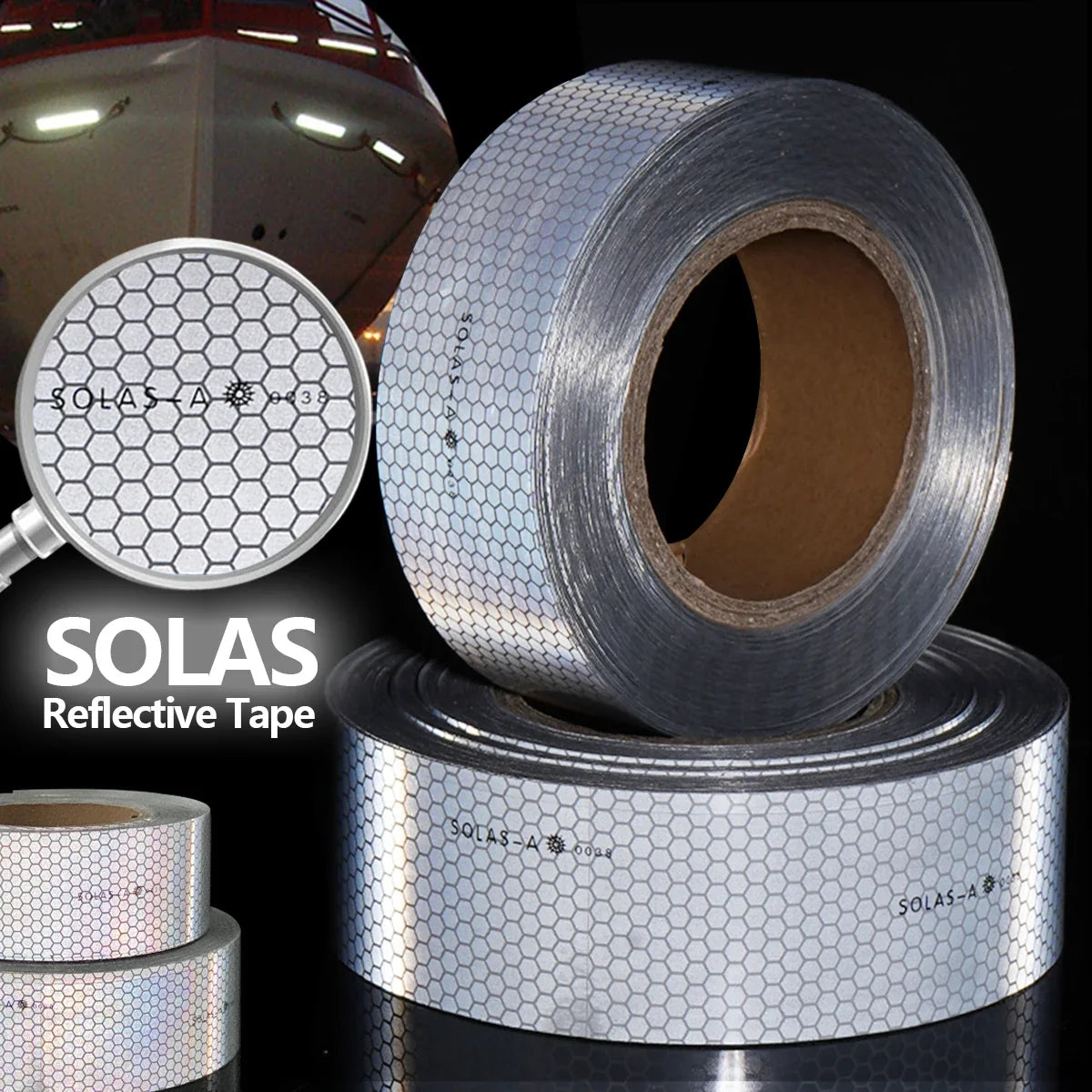 SOLAS Grade Reflective Tape for Ships & Marine Safety Marine Reflective Tape Qme