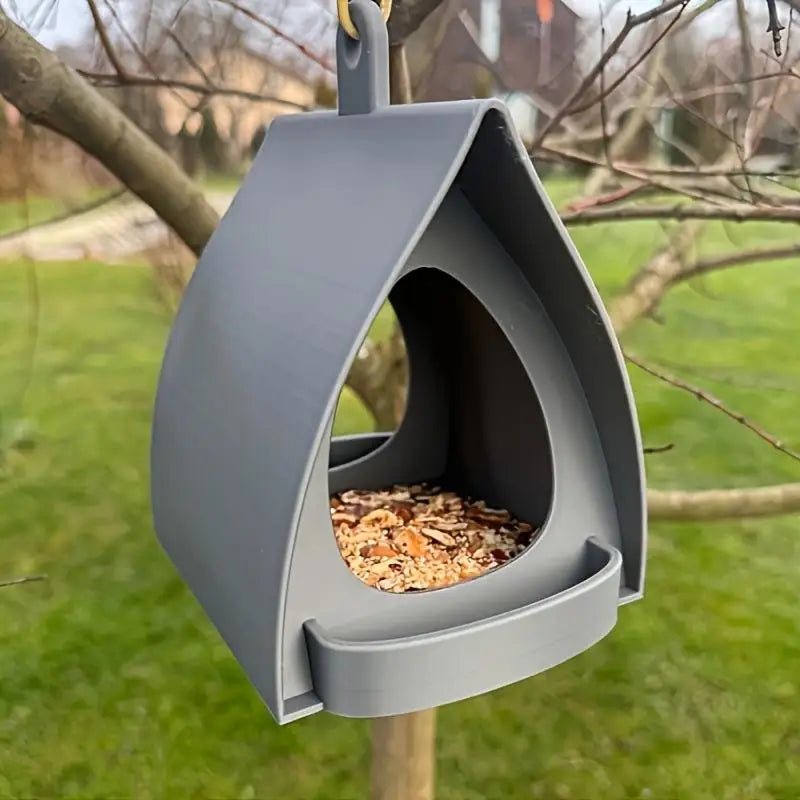 Hanging Bird Feeder House – Outdoor Garden Tree Decor Hanging Bird Feeder Qme