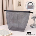 Large Capacity Waterproof Gym & Swimming Tote Bag Waterproof Tote Bag Qme Gray L