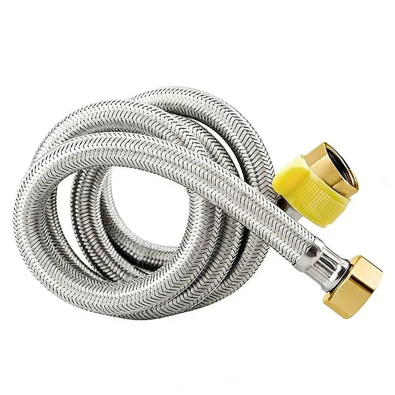 Stainless Steel Braided High-Pressure Cold Water Inlet Hose Water Inlet Hose Qme