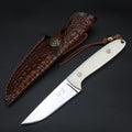 XUAN FENG 5CR Fixed Blade Knife – Outdoor Camping Survival Fixed Blade Knife Qst WHITE