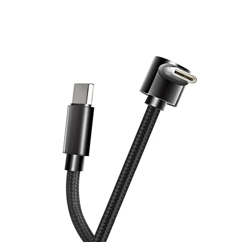 90° Braided USB-C PD Fast Charging Cable – 4 Lengths USB-C Charging Cable Qme