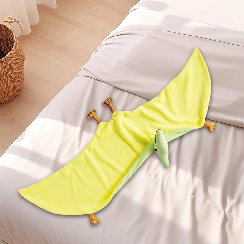 Kids Dinosaur Wearable Blanket Shawl Wrap – Soft & Cozy Kids Costume Blanket Qme