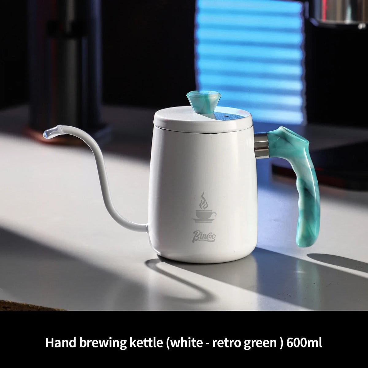 Bincoo Pour Over Coffee Kettle 304 Stainless Steel 400/600ml Pour Over Kettle Qst green 600ml