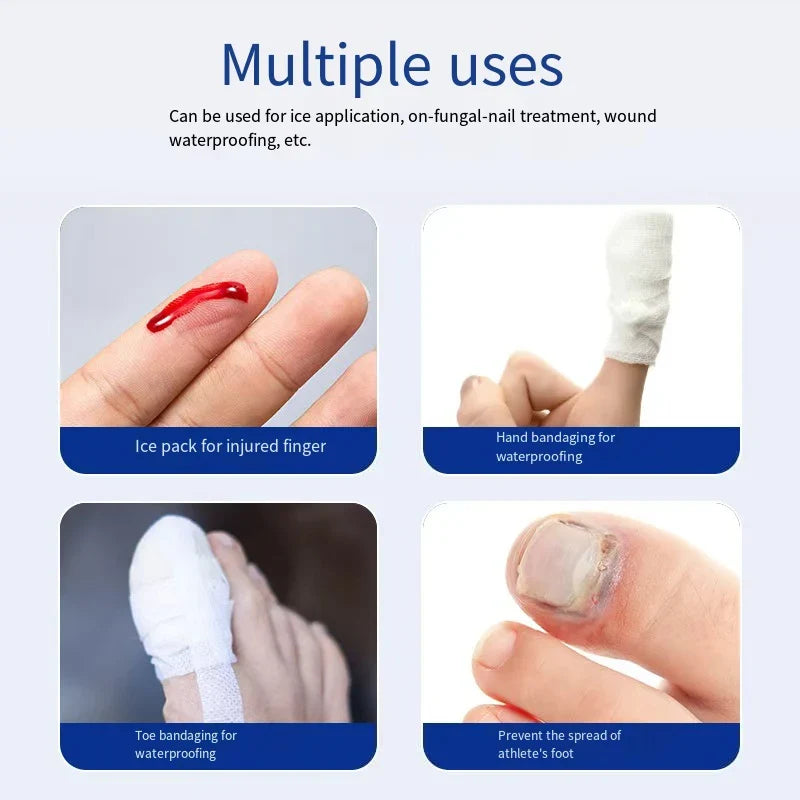 Soft Silicone Toe Sleeves – Friction Guard & Nail Protectors Toe Protector Sleeves Qme