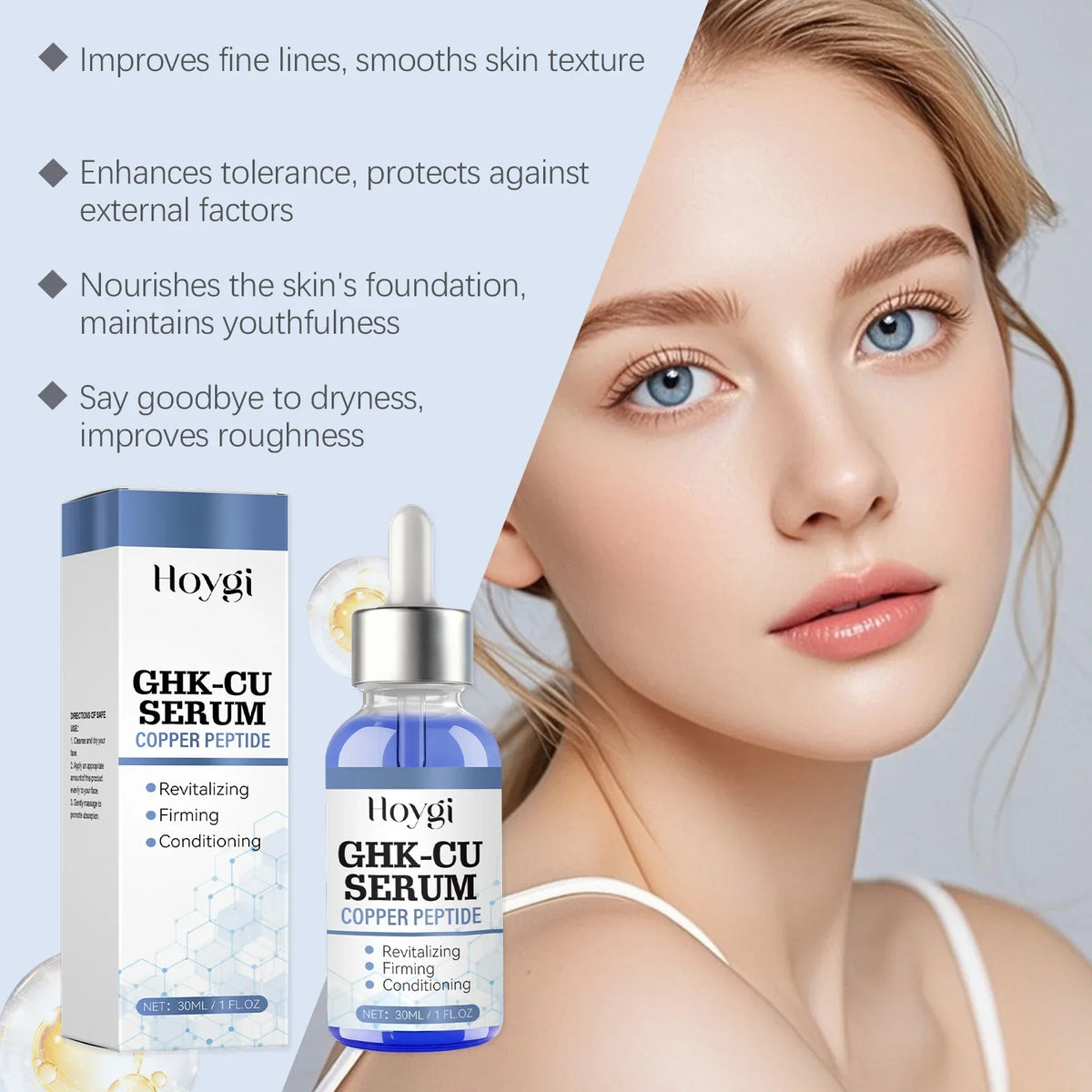 Copper Peptide Face Serum – Firming, Lifting & Hydrating | Qme Face Serum Qme