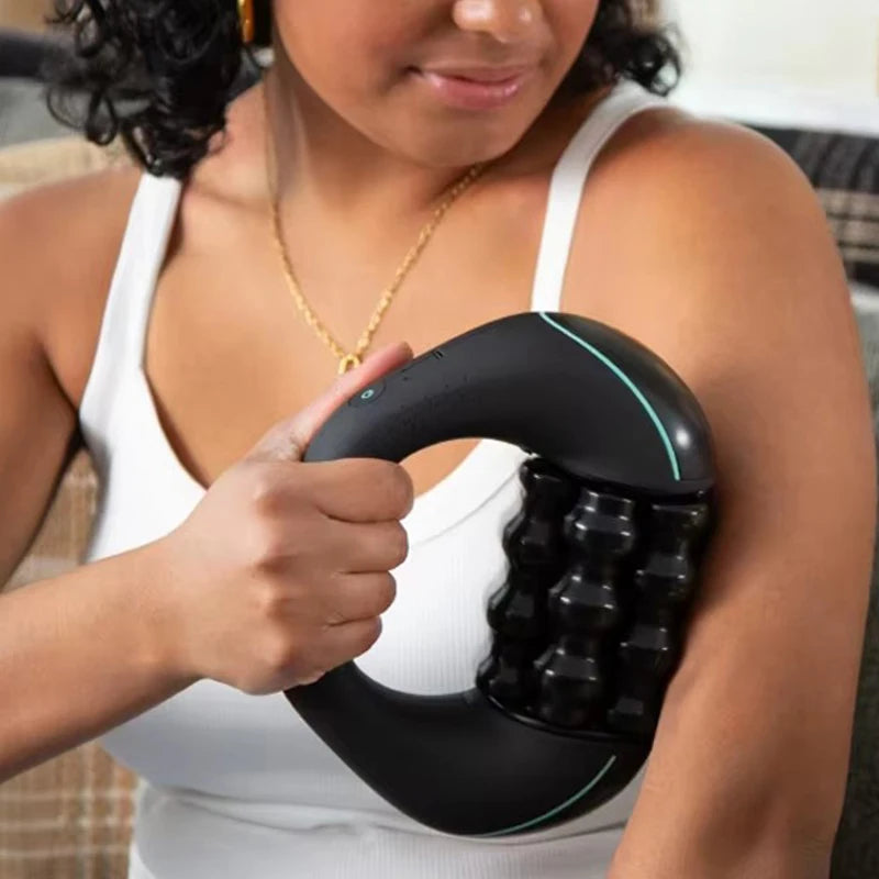 Vilnason Mini Rolling Percussive Massager – 3-Speed Rechargeable Percussive Massager Qst