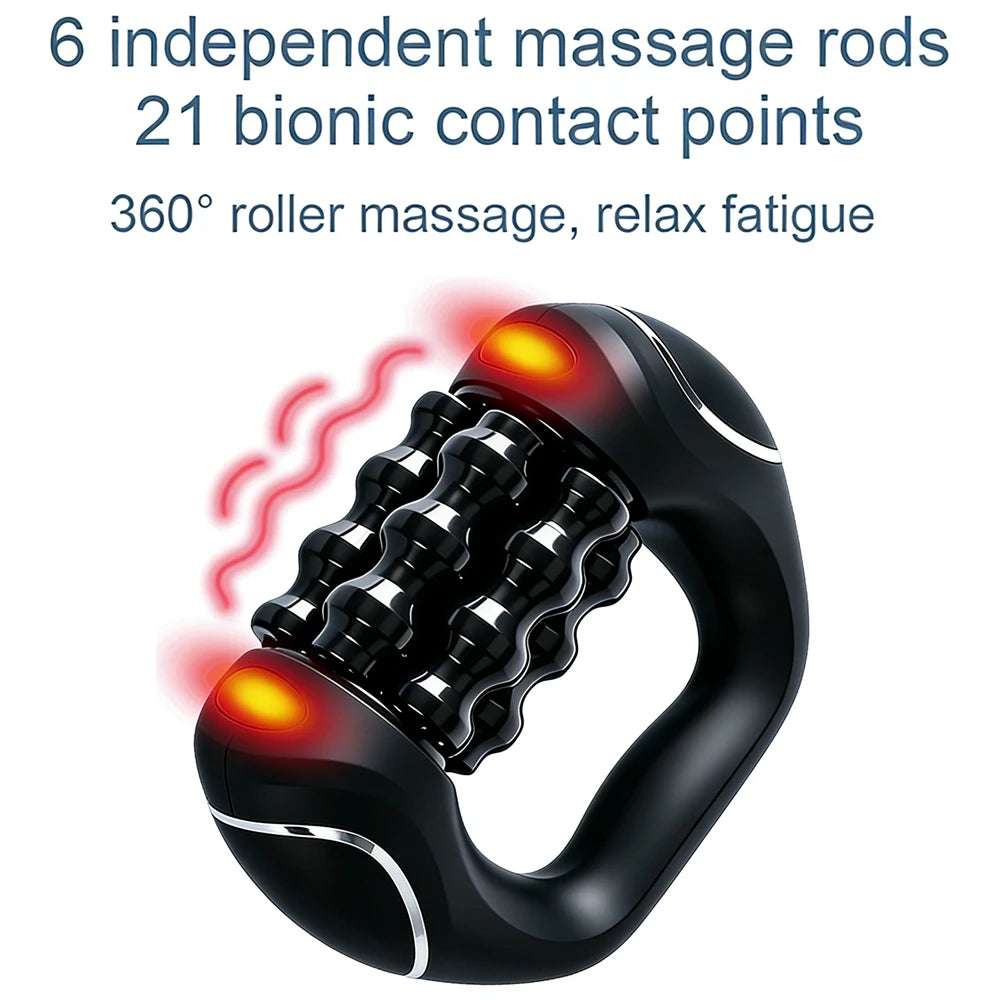 9-Speed Red Light Massage Roller – Handheld Body Massager Handheld Massage Roller Qst