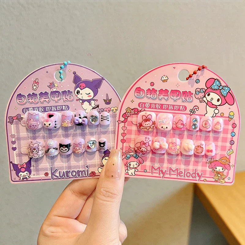 Hello Kitty Kuromi 3D Nail Art Stickers & Decals – Non-Toxic 3D Nail Art Stickers Qme
