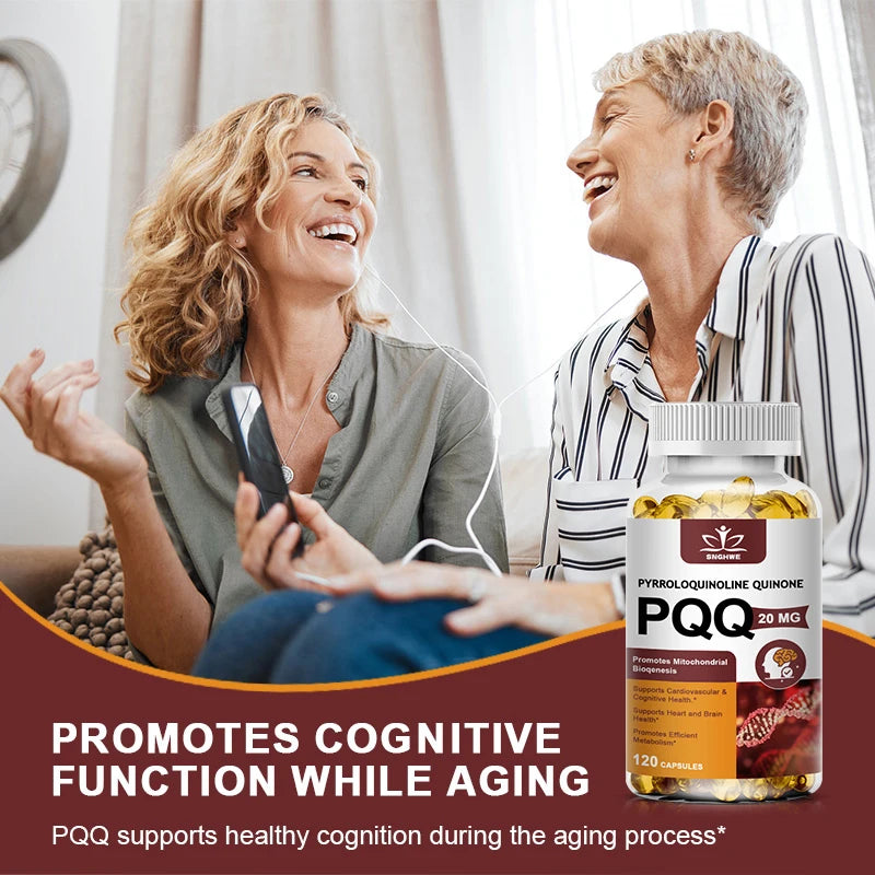 SNGHWE PQQ 20mg Capsules – Mitochondrial & Cognitive Support PQQ Supplement Qst