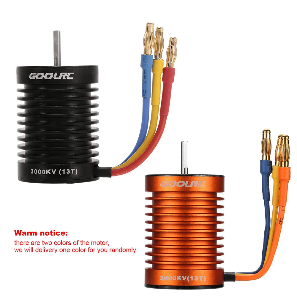 F540 3000KV Waterproof Brushless Motor for 1/10 RC Car RC Brushless Motor Qst