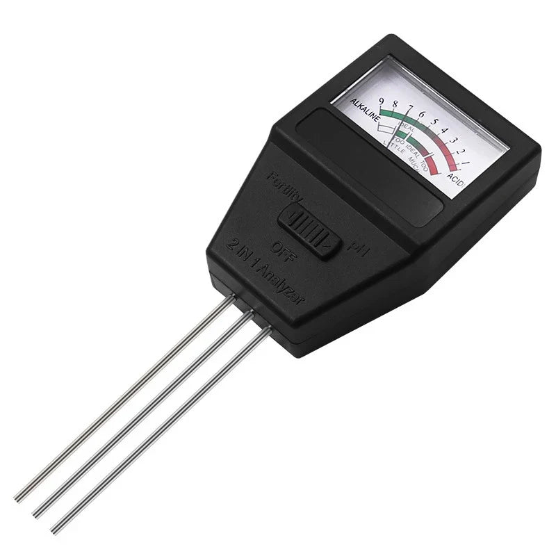 3-Probe Soil pH & Fertility Meter | Garden Plant Tester Soil pH Tester Qme A