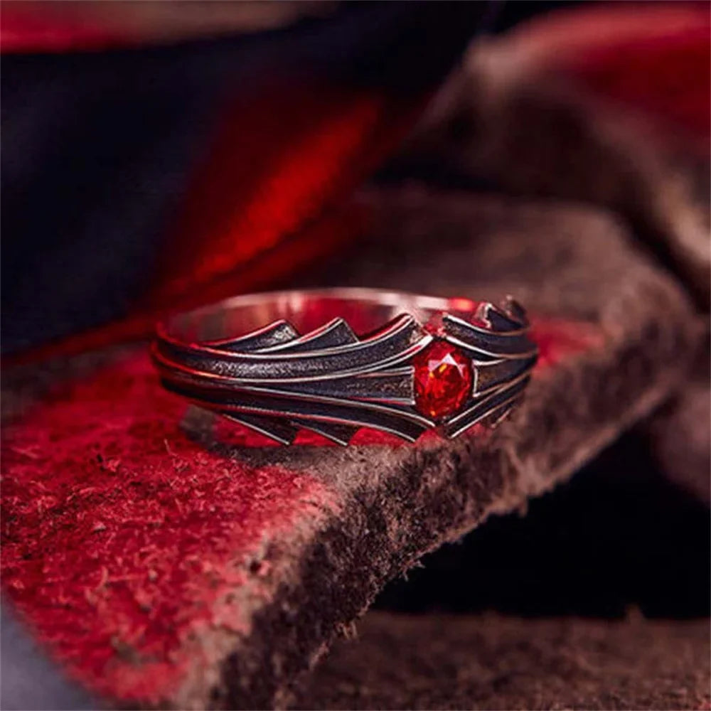 Fate Stay Night Anime Ruby Ring – Cosplay Jewelry Cosplay Ring Qme Red resizable