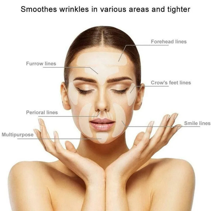 Reusable Silicone Anti-Wrinkle Patches – Face, Forehead & Neck Anti-Wrinkle Patches Qme