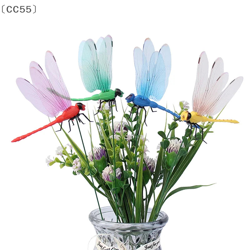 Realistic Dragonfly Hat Clips – Garden Decor & Fly Deterrent Garden Decor Clip Qst