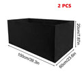 Square Felt Grow Bag | Non-Woven Breathable Plant Growth Bucket Felt Grow Bag Qme 2PCS 100x60x20cm