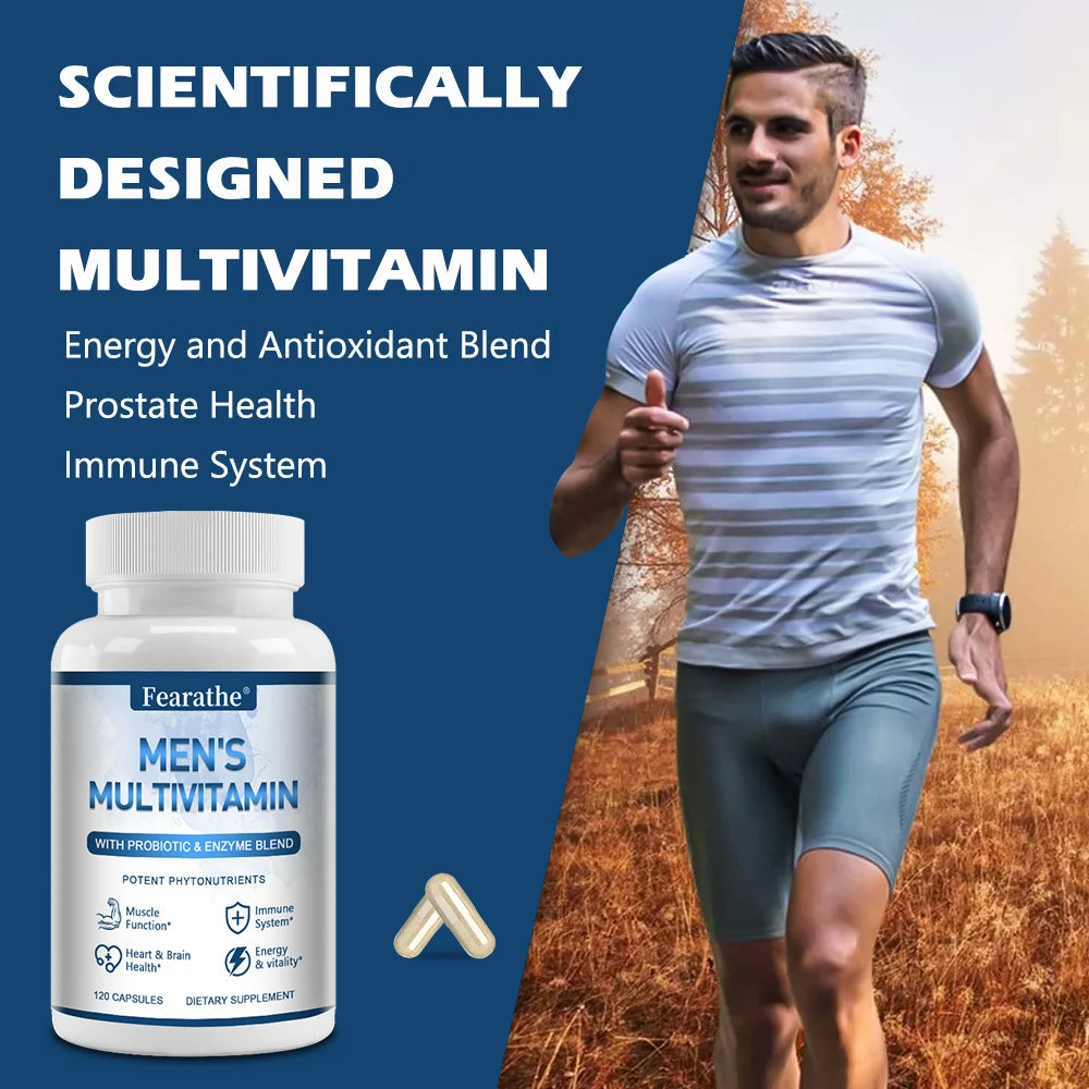 Men's Daily Multivitamin & Multimineral Capsules A C E D K Men's Multivitamin Qst