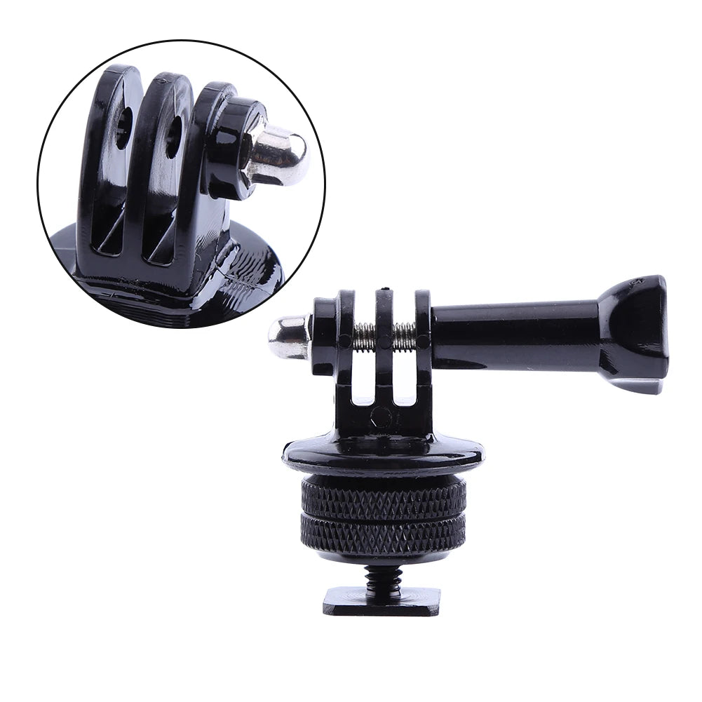GoPro Hero 2/3/3+/4 Hot Shoe & 1/4" Tripod Mount Adapter Set Camera Mount Adapter Qst