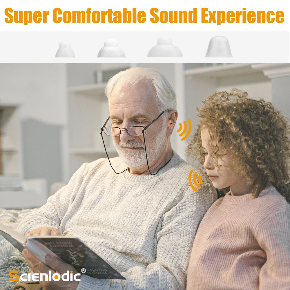 XceeFit CIC Rechargeable Invisible Hearing Amplifier | Mini ITE Hearing Amplifier Qst