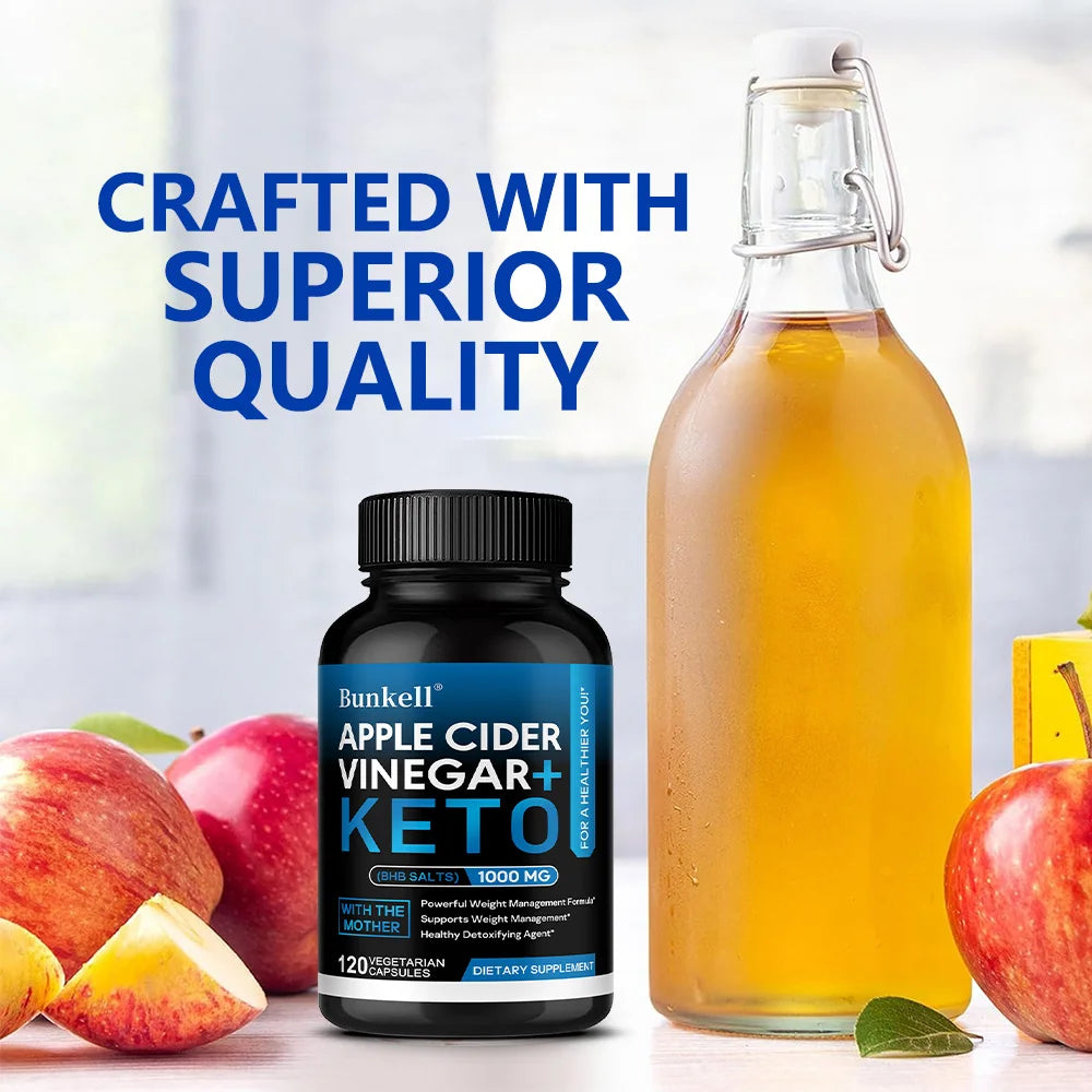 Apple Cider Vinegar Keto Capsules – Metabolism & Digestive Support Dietary Supplement Qst