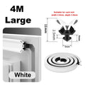 TPE Window Sealing Strip 4M Roll – Draft Stopper Weatherstrip Weatherstrip Seal Qme Large White 2pcs