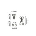 10 Pairs Metal Invisible Garment Hooks – Jeans, Skirts & Pants Sewing Hook Clasps Qst A2
