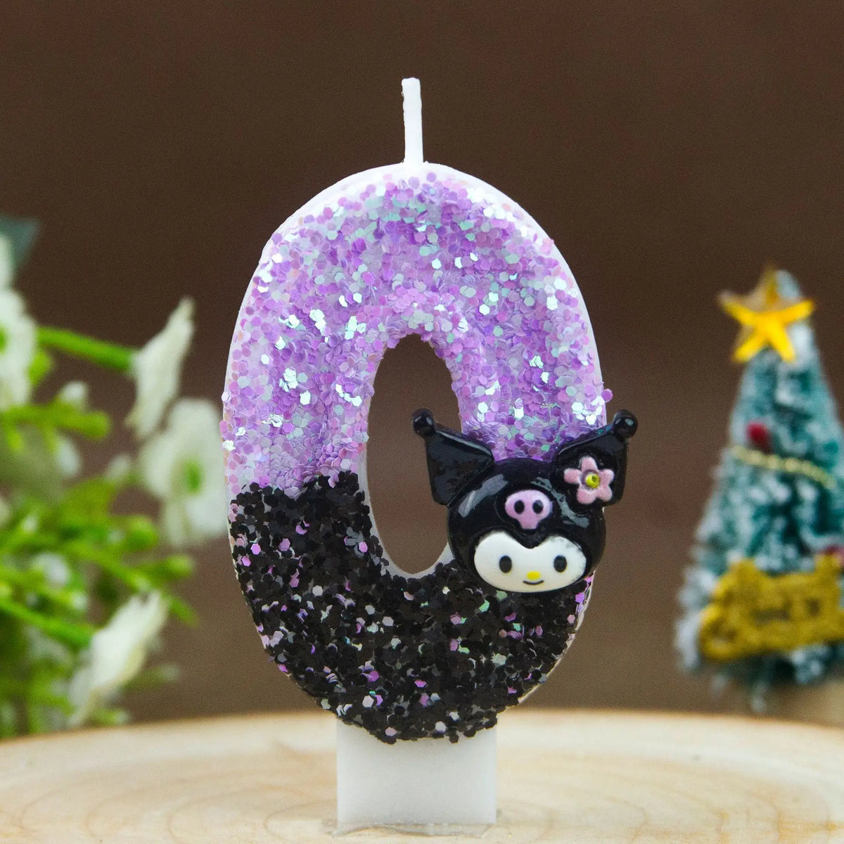 Kuromi Birthday Candles 0-9 Number Cartoon Cake Topper Birthday Cake Candles Qme black