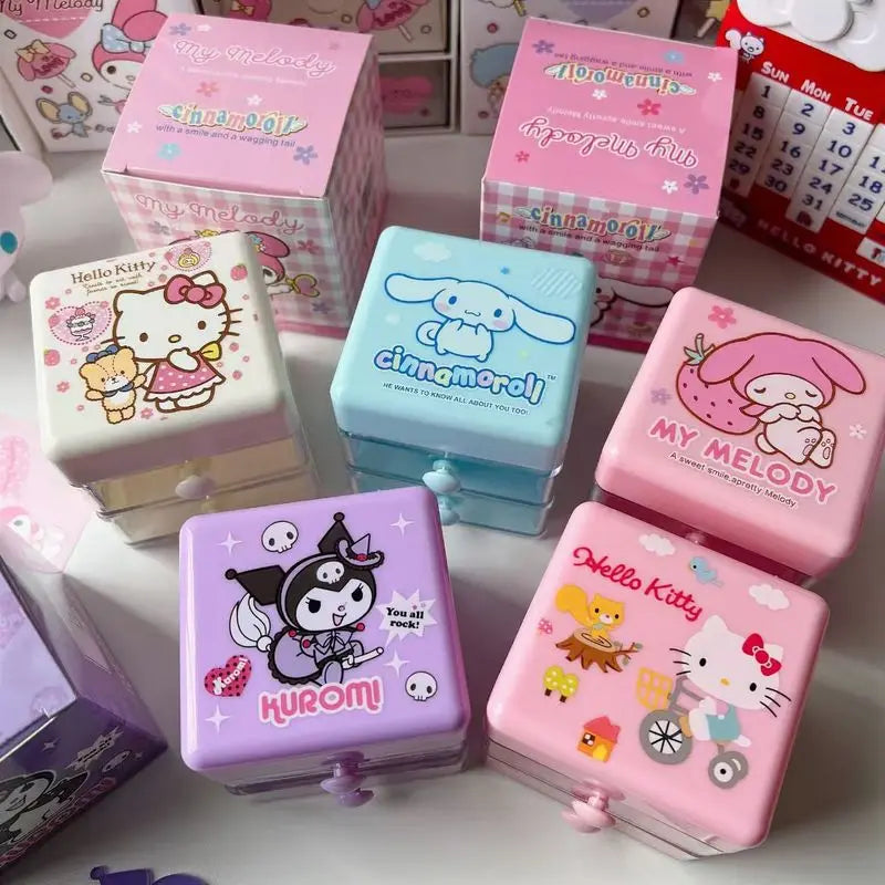 Hello Kitty Kuromi Cute Mini Desktop Organizer | 4 Colors Desktop Organizer Qme