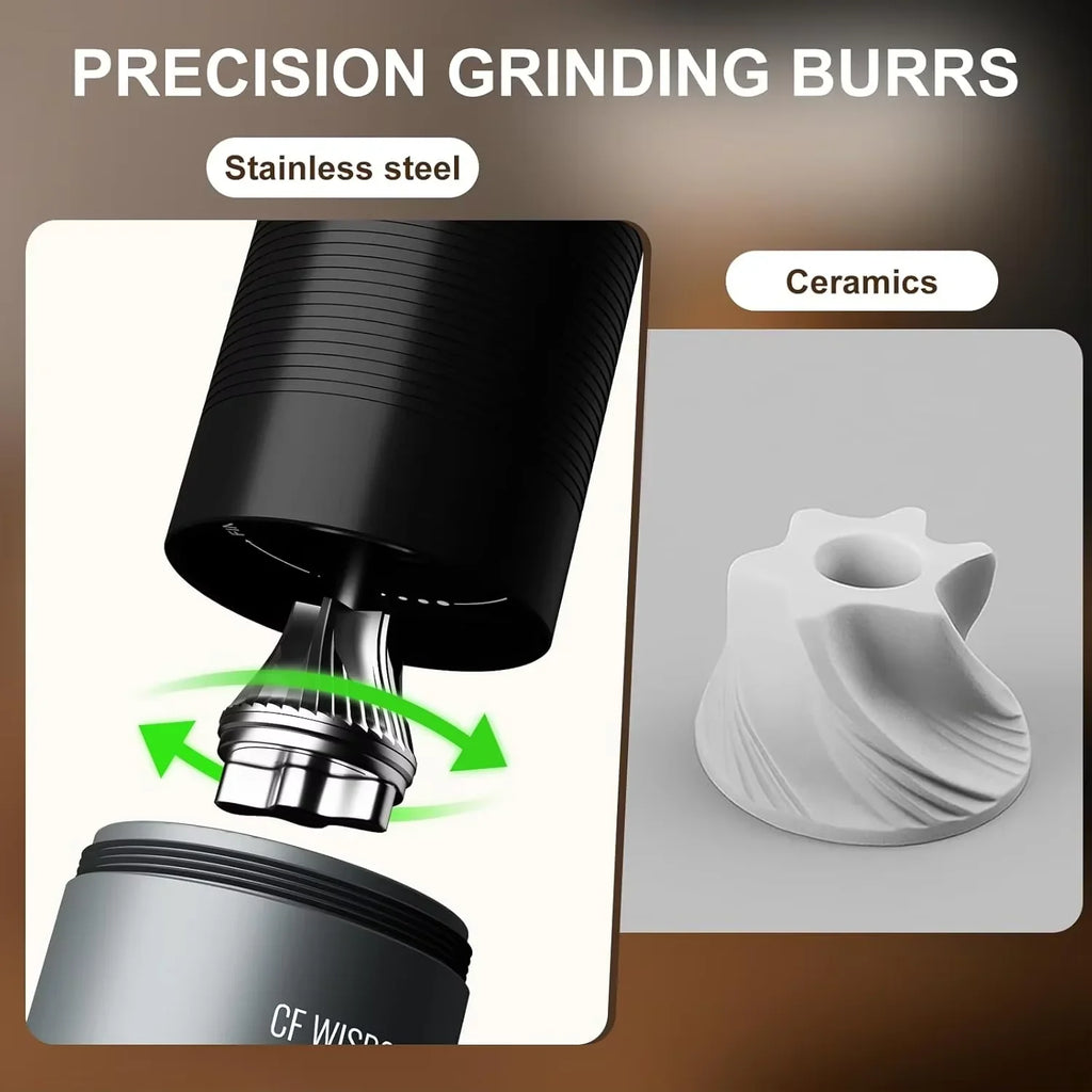 Dual Mode Manual & Electric Coffee Bean Grinder | Adjustable Grind Coffee Bean Grinder Qme