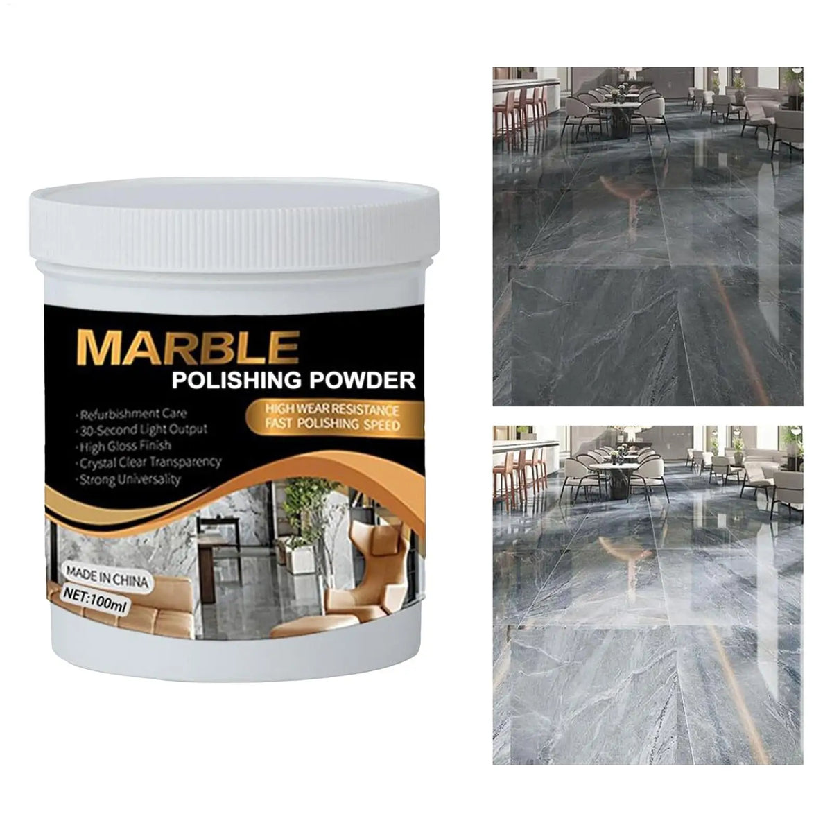 Granite & Marble Polish – Stone Countertop Deep Cleaner 100ml Stone Surface Polish Qme