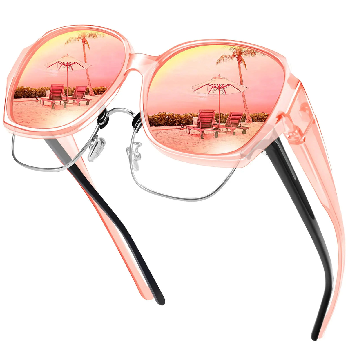 VOPHA Polarized Fit Over Sunglasses Oversized UV400 Women Fit Over Sunglasses Qst