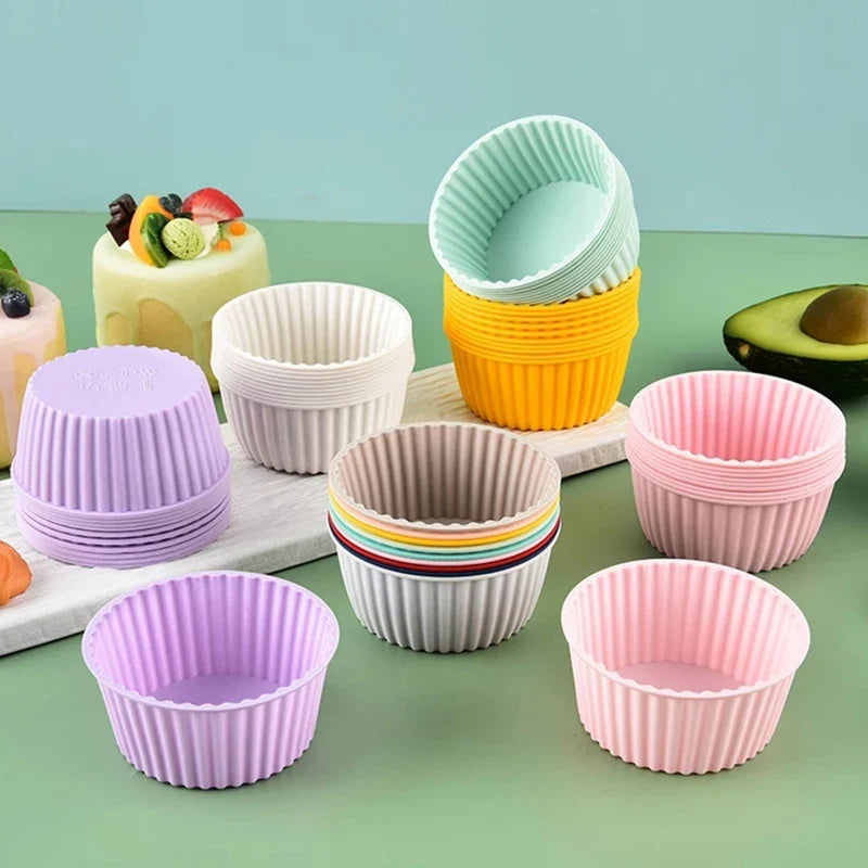 Silicone Muffin & Cupcake Baking Mold – Non-Stick Bagel Pan Silicone Baking Mold Qme