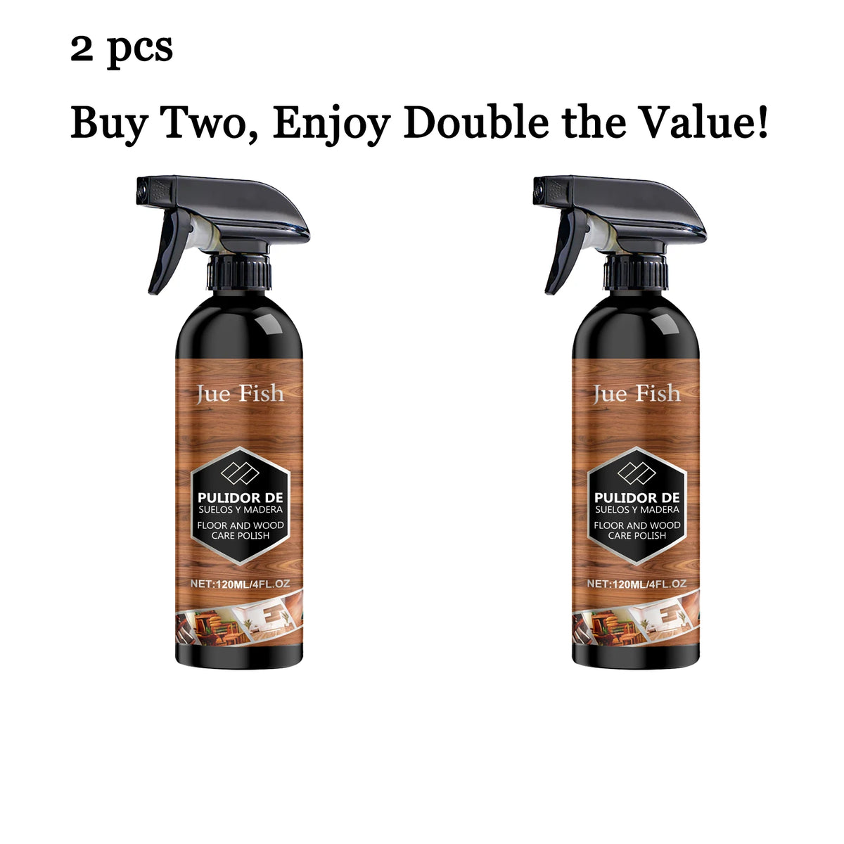 Wooden Floor Care Spray 120ml – Polish, Clean & Protect Floor Care Spray Qst 2 pcs