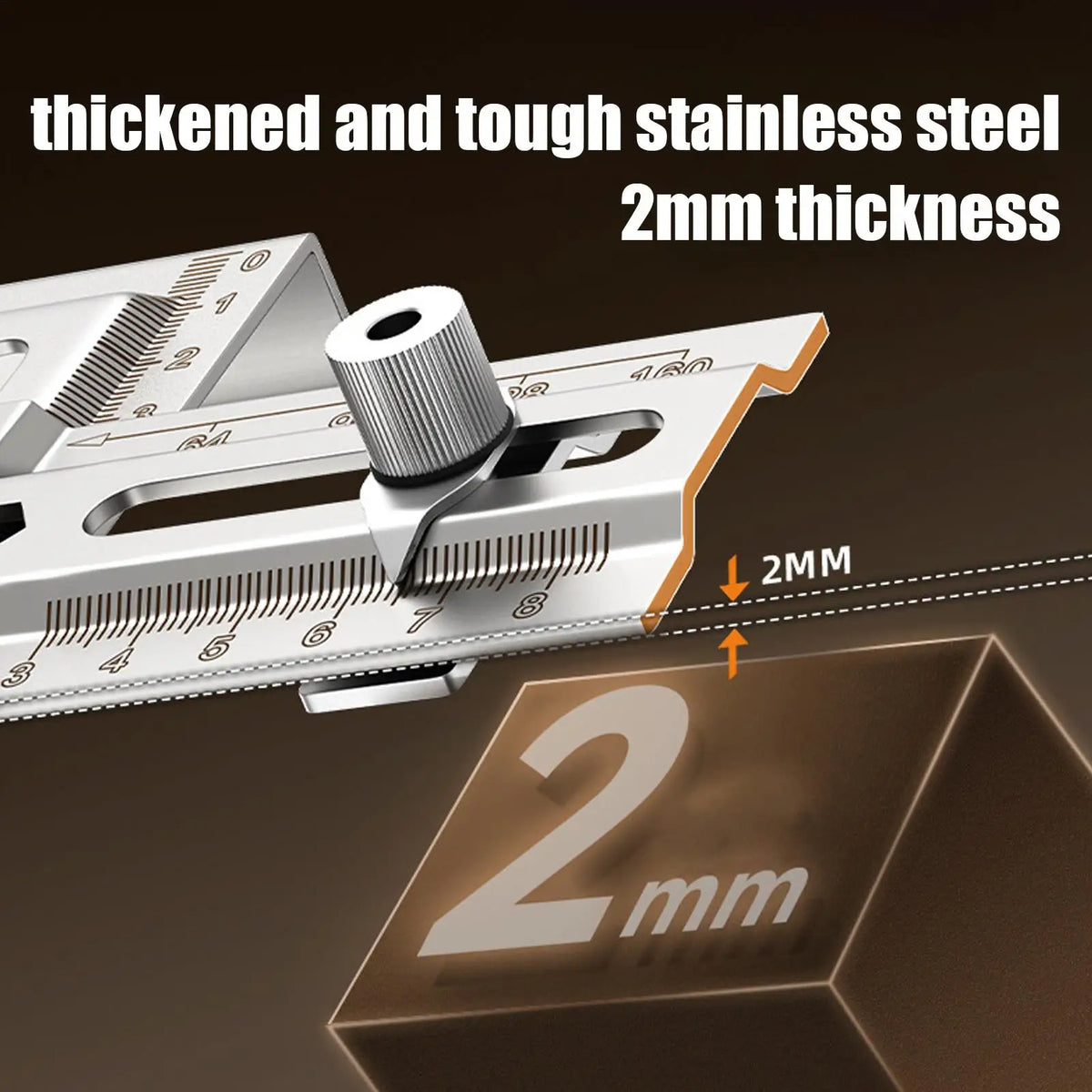 Cabinet Handle Jig – Stainless Steel Drill Guide Template Drilling Jig Template Qme