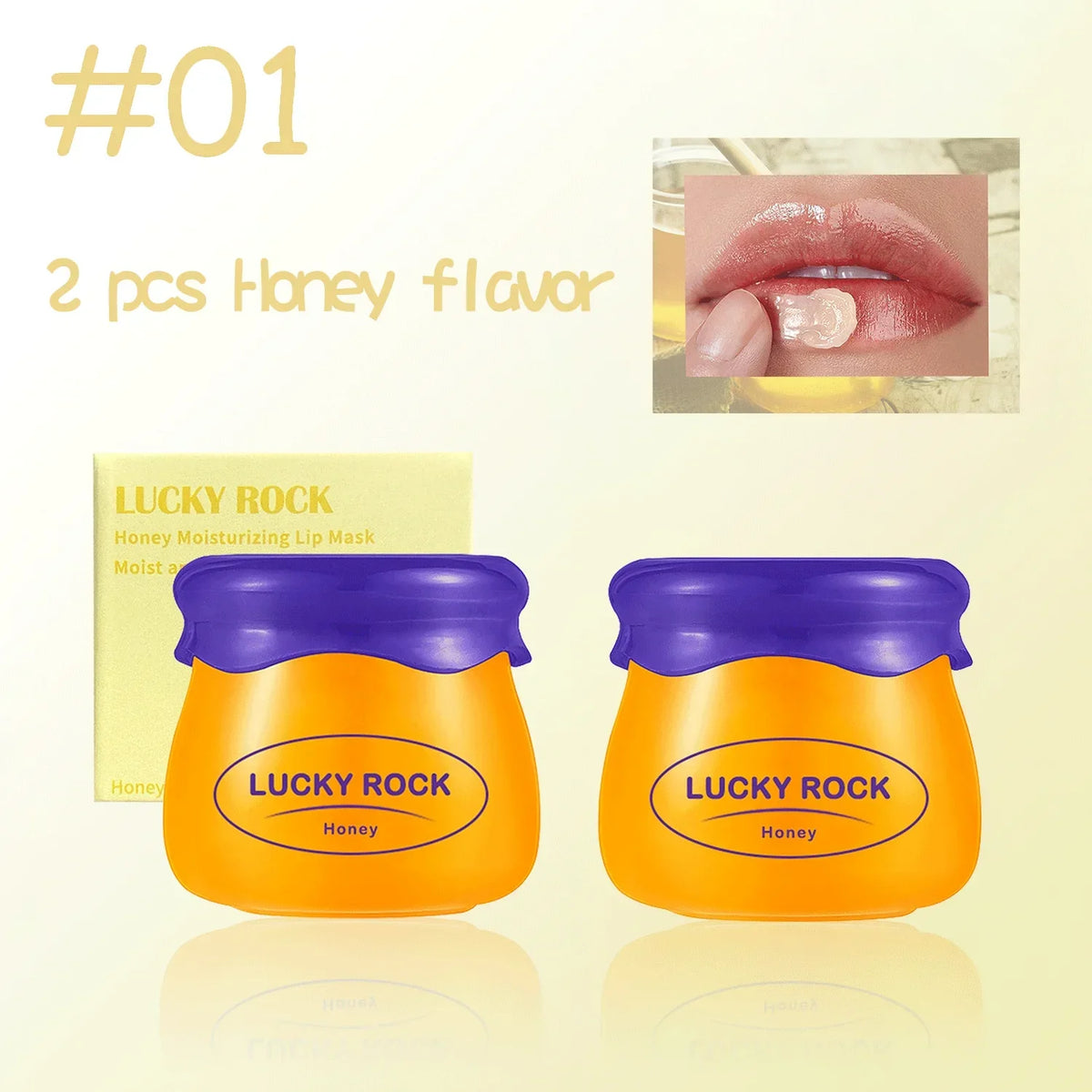 Honey Lip Mask Balm – Moisturizing, Exfoliating & Nourishing Lip Mask Balm Qme 01 2pcs Honey