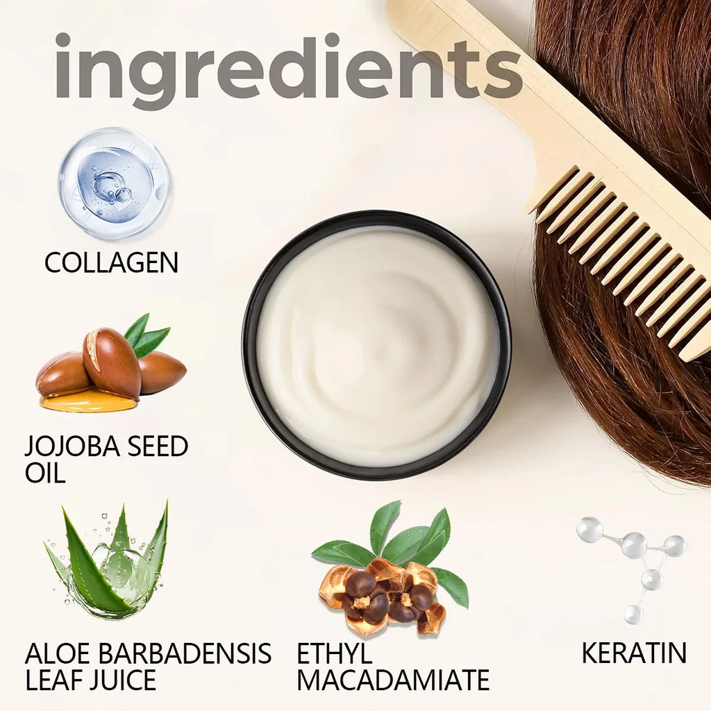 Argan Oil & Aloe Vera Hair Mask – Dual Control Conditioner Hair Conditioning Mask Qme