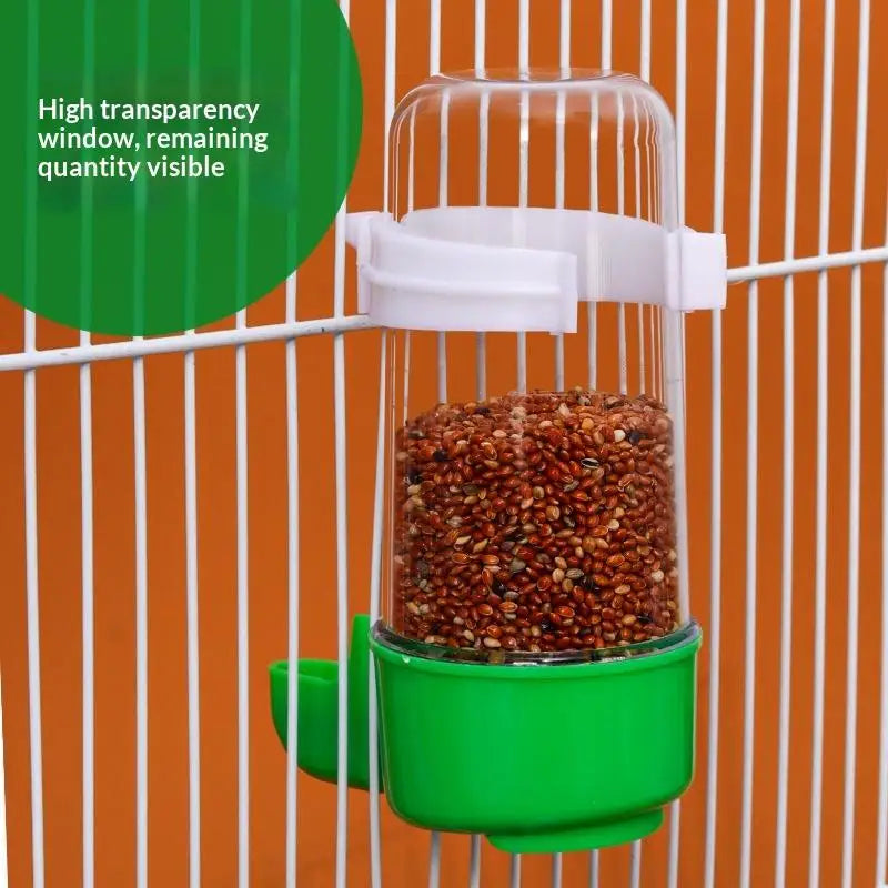 Automatic Bird Cage Feeder & Water Dispenser 240ML | 15 Colors Bird Cage Feeder Qme