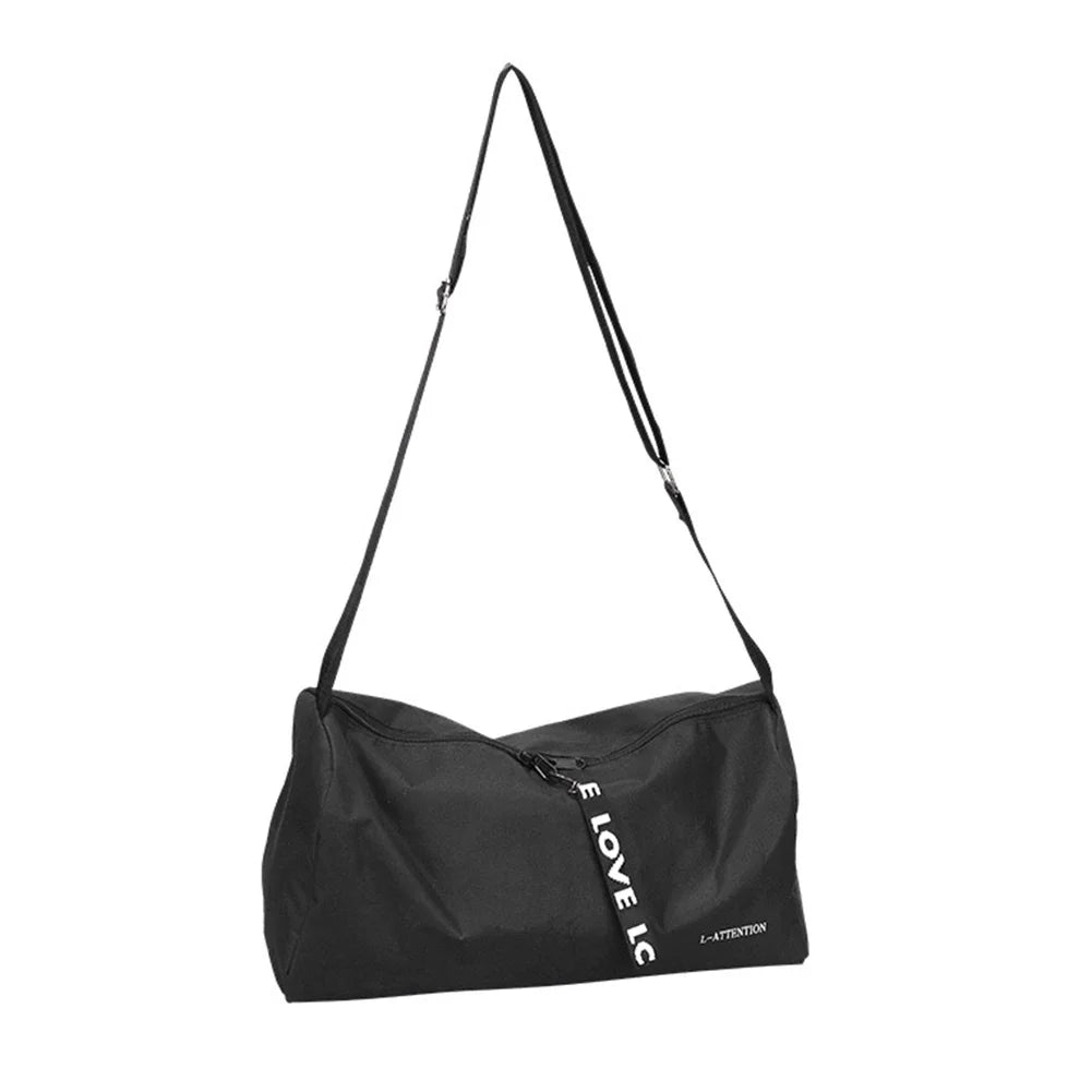 Portable Nylon Gym Bag – Multifunction Sport Storage Bag Gym Sport Bag Qme black color
