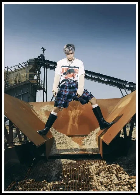 Taemin Album Canvas Wall Art – Mosaic Poster Print Canvas Wall Art Qst 14 40x60cm Unframed