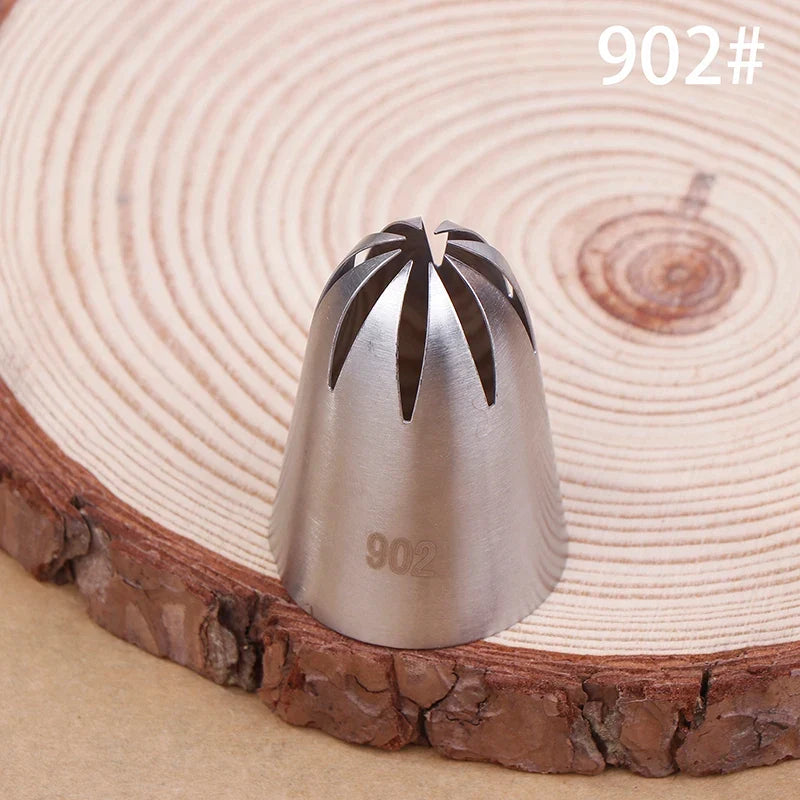 Large Close Star Piping Nozzle Tips – 304 Stainless Steel Cake Piping Nozzle Qme B