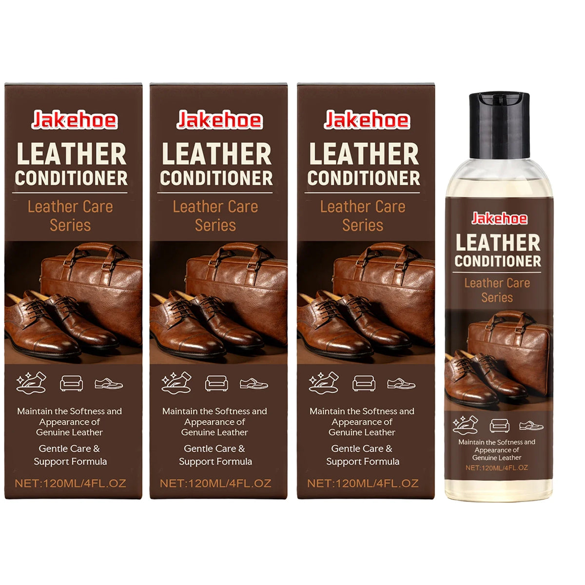 Universal Leather Repair Agent – Clean, Restore & Protect Leather Repair Agent Qme 3 x 120ml Boxed